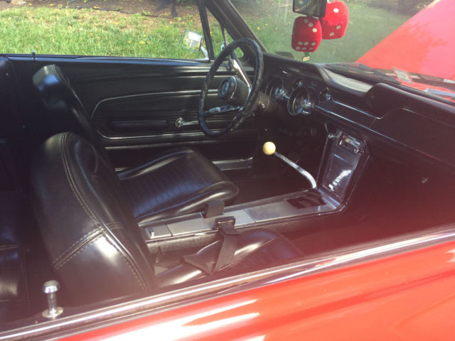 1967 Red Ford Mustang Fastback