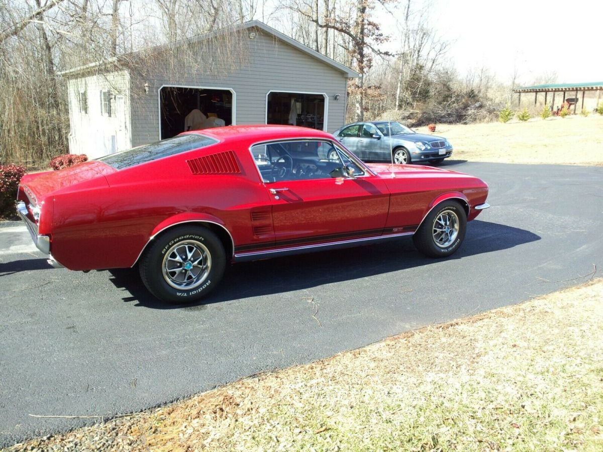 1967 Red Ford Mustang Fastback