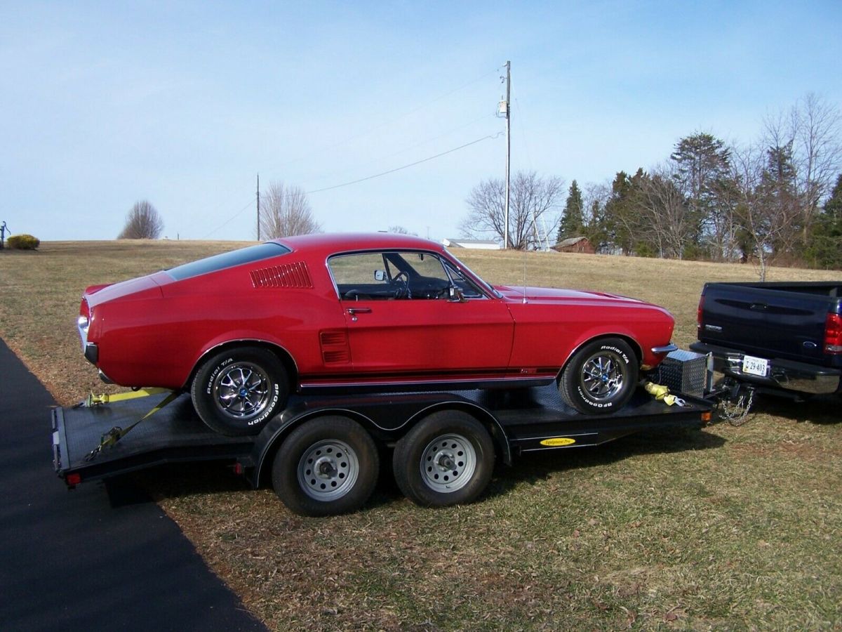 1967 Red Ford Mustang Fastback