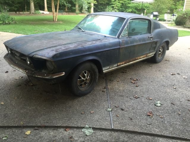 1967 White Ford Mustang Fastback