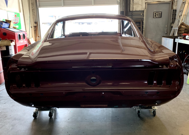 1967 Burgundy Ford Mustang Fastback