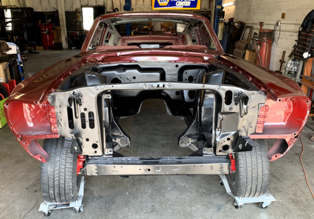 1967 Burgundy Ford Mustang Fastback