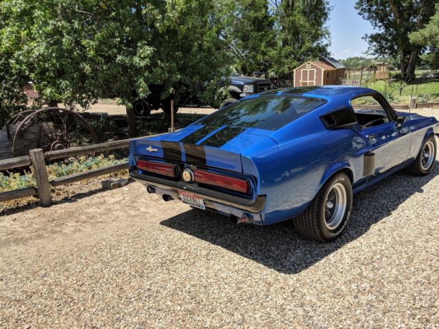 1967 Blue Ford Mustang Fastback