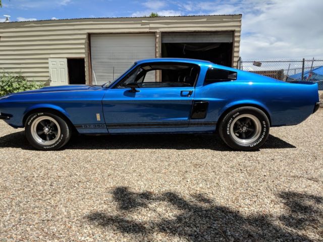 1967 Blue Ford Mustang Fastback