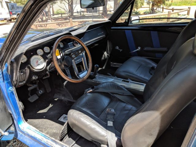 1967 Blue Ford Mustang Fastback