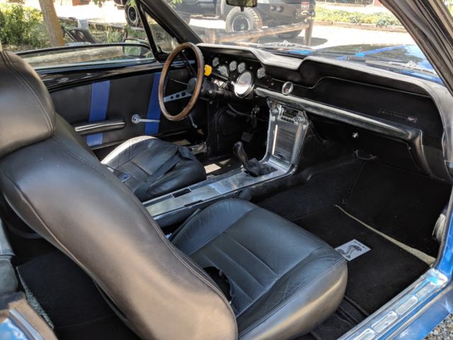 1967 Blue Ford Mustang Fastback