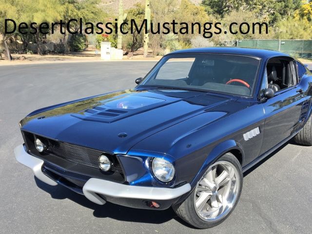 1967 Blue Ford Mustang fastback