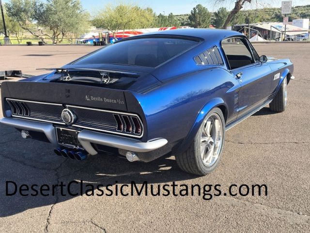 1967 Blue Ford Mustang fastback