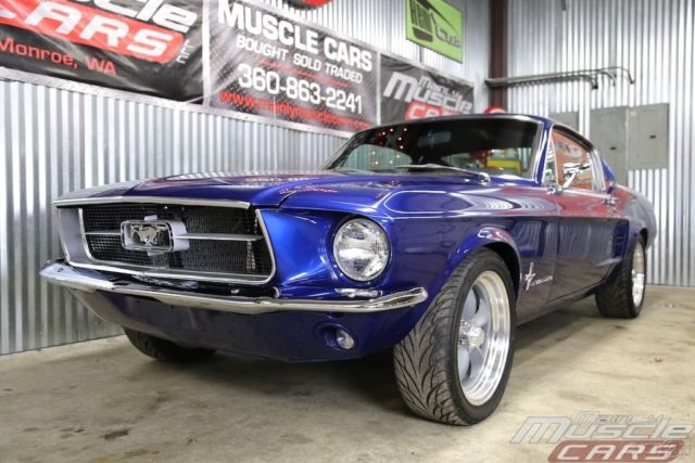 1967 Blue Ford Mustang