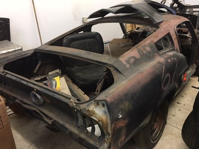 1967 Blue Ford Mustang fastback