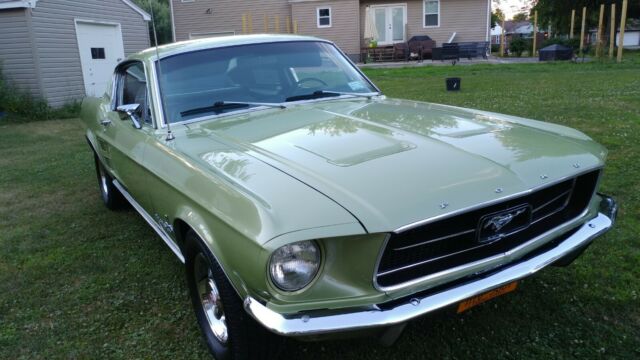 1967 Celery green Ford Mustang Fastback