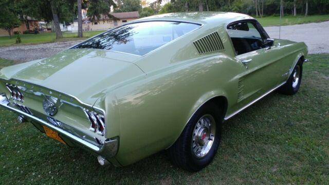 1967 Celery green Ford Mustang Fastback