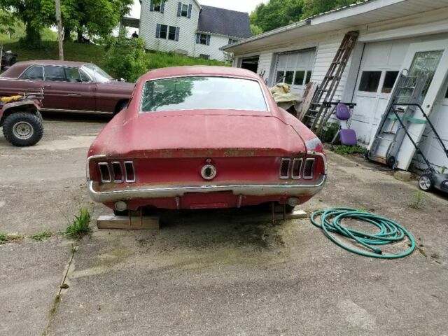 1967 Red Ford Mustang Fastback