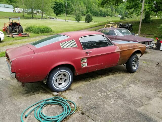 1967 Red Ford Mustang Fastback