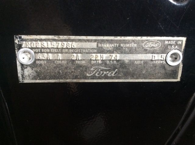 1967 Black Ford Mustang