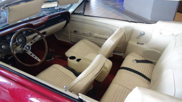 1967 Burgundy Ford Mustang Convertible