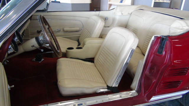 1967 Burgundy Ford Mustang Convertible