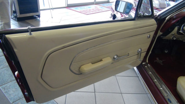 1967 Burgundy Ford Mustang Convertible