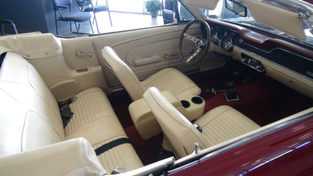1967 Burgundy Ford Mustang Convertible