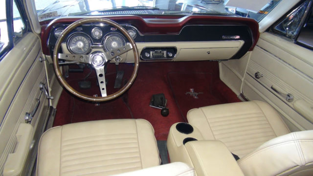1967 Burgundy Ford Mustang Convertible