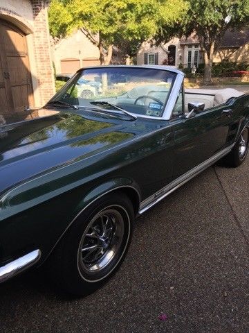 1967 Green Ford Mustang Convertible