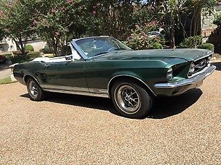 1967 Green Ford Mustang Convertible