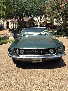 1967 Green Ford Mustang Convertible