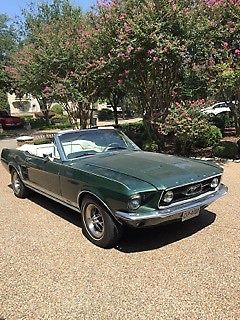1967 Green Ford Mustang Convertible