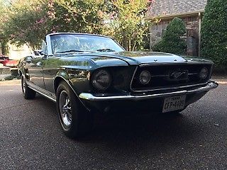 1967 Green Ford Mustang Convertible