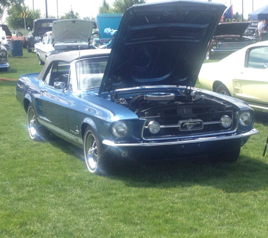 1967 Blue Ford Mustang Convertible