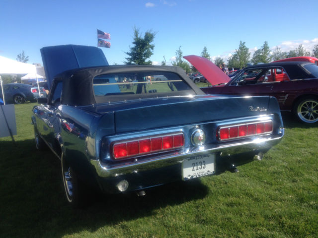1967 Blue Ford Mustang Convertible