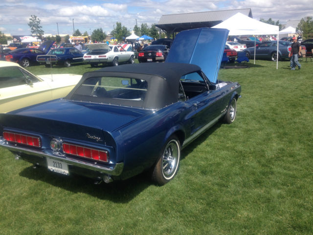 1967 Blue Ford Mustang Convertible