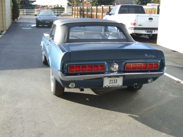 1967 Blue Ford Mustang Convertible