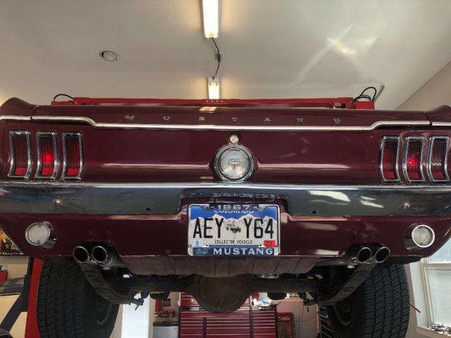 1967 Burgundy Ford Mustang Coupe