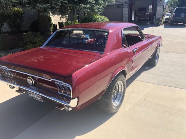 1967 Burgundy Ford Mustang Coupe