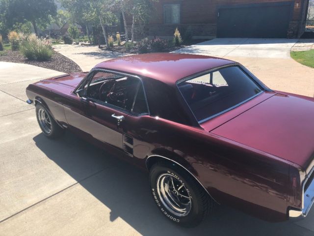 1967 Burgundy Ford Mustang Coupe