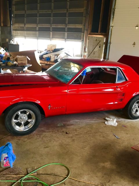 1967 Red Ford Mustang Coupe