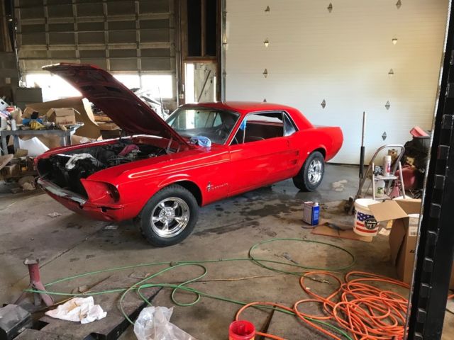 1967 Red Ford Mustang Coupe