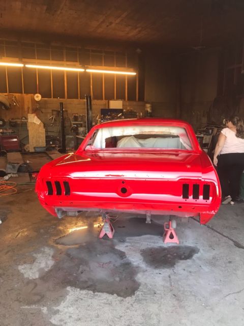 1967 Red Ford Mustang Coupe