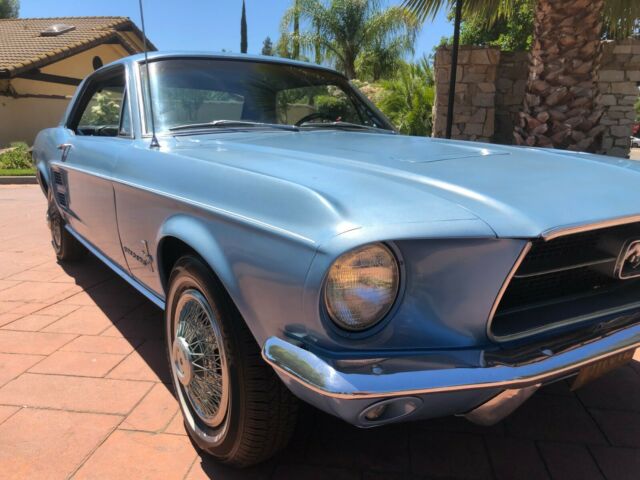 1967 Blue Ford Mustang Coupe