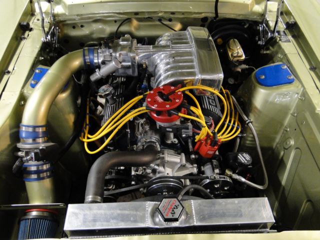 1967 lime gold Ford Mustang