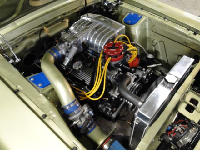 1967 lime gold Ford Mustang