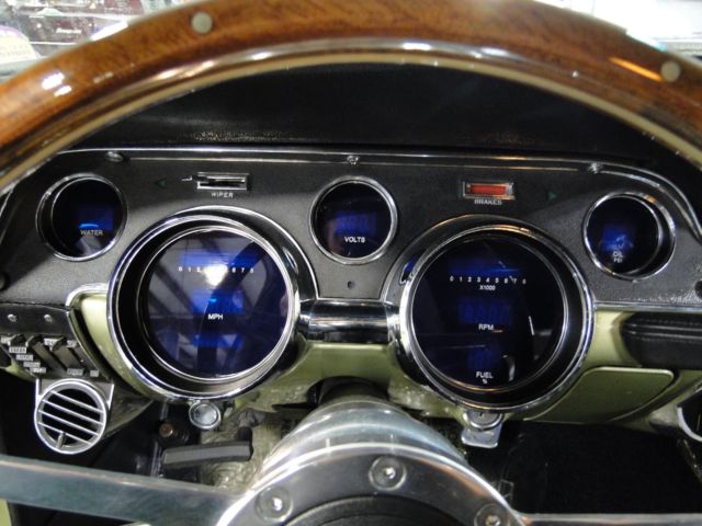 1967 lime gold Ford Mustang