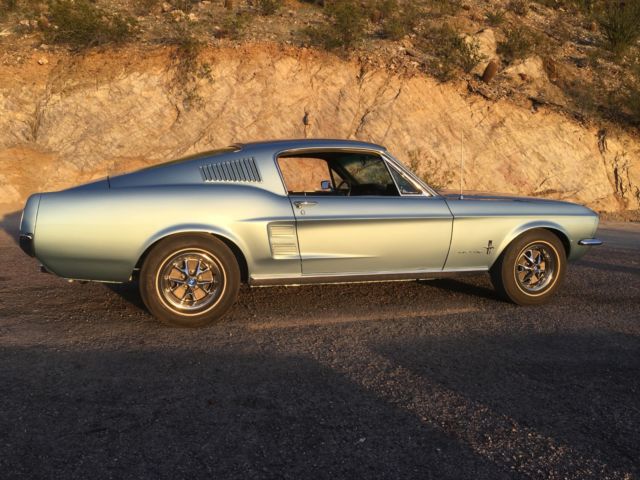 1967 Blue Ford Mustang Fastback