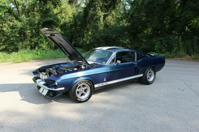 1967 Blue Ford Mustang