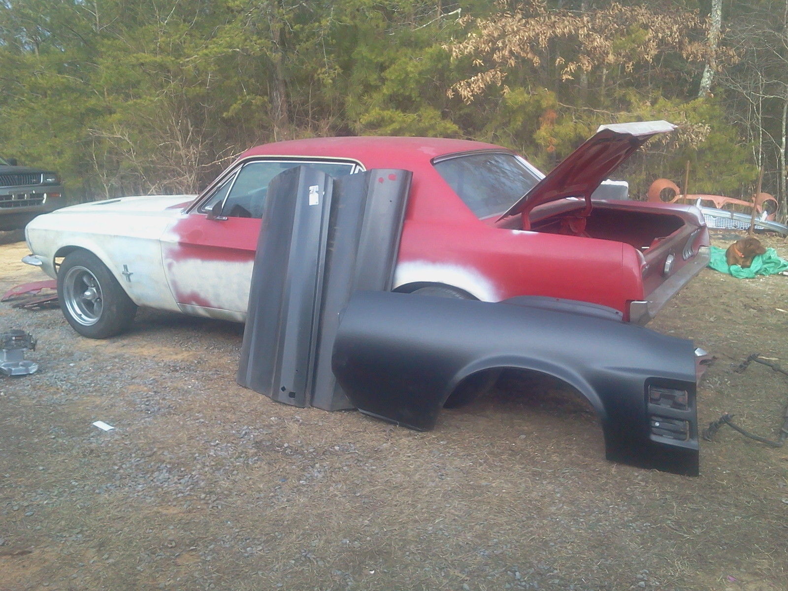 1967 Red Ford Mustang Coupe