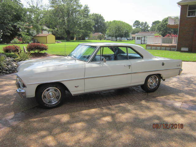 1967 White Chevrolet Nova Coupe