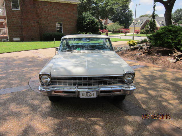 1967 White Chevrolet Nova Coupe