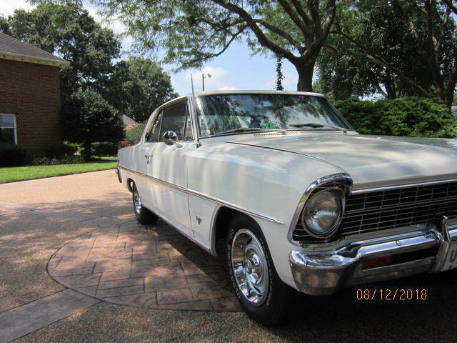 1967 White Chevrolet Nova Coupe