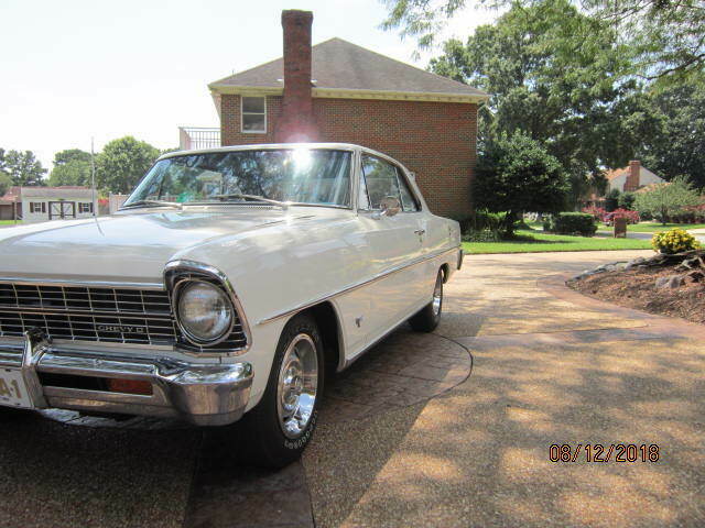 1967 White Chevrolet Nova Coupe